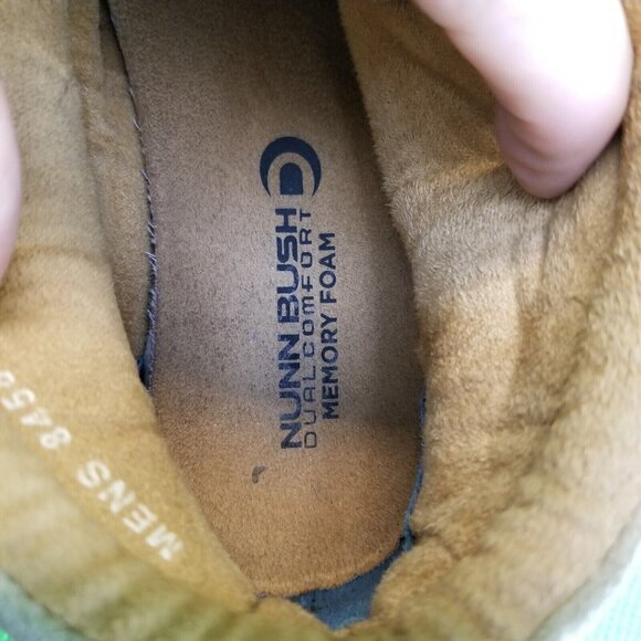 ✅Nunn Bush Dual Comfort Memory Foam 84585 Tan Suede Chukka Boot Men's 9M Shoes - Picture 11 of 16